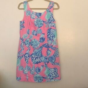 Lilly Pulitzer Size 6 Sleeveless Dress Like New Back Zip Fully Lined Sea…